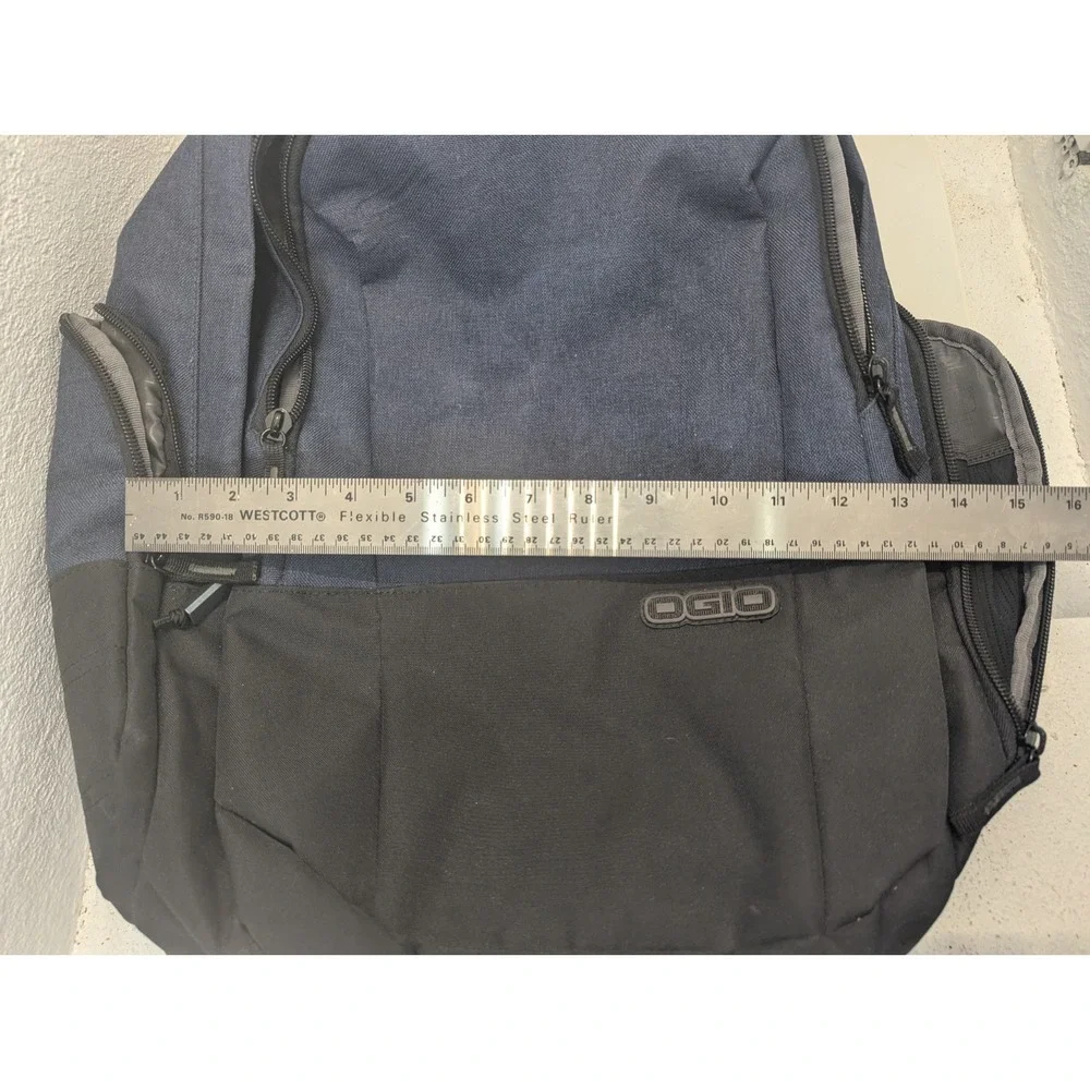 OGIO backpack Commuter XL Gray Ergonomic Padded embroidered multi pockets